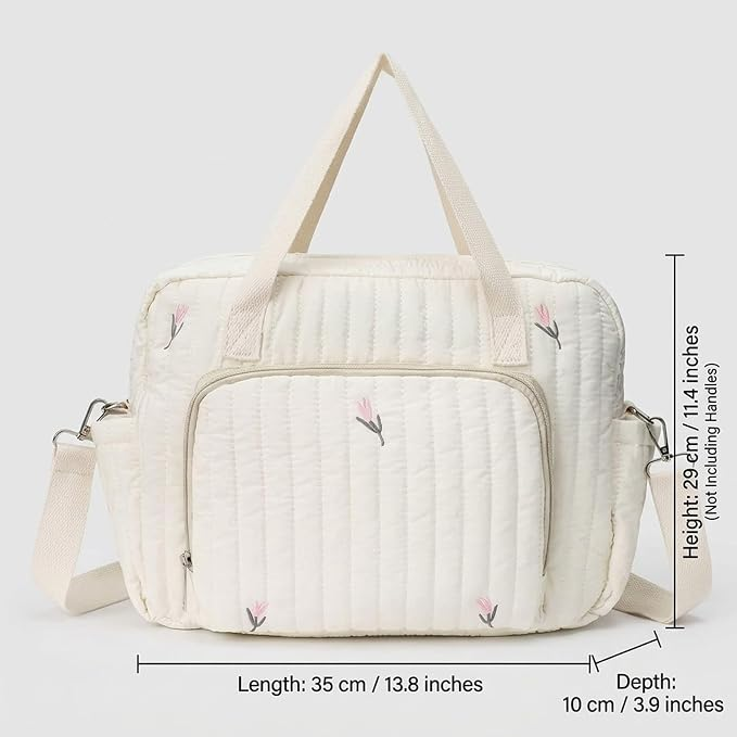 Sac à langer tulipe Beige