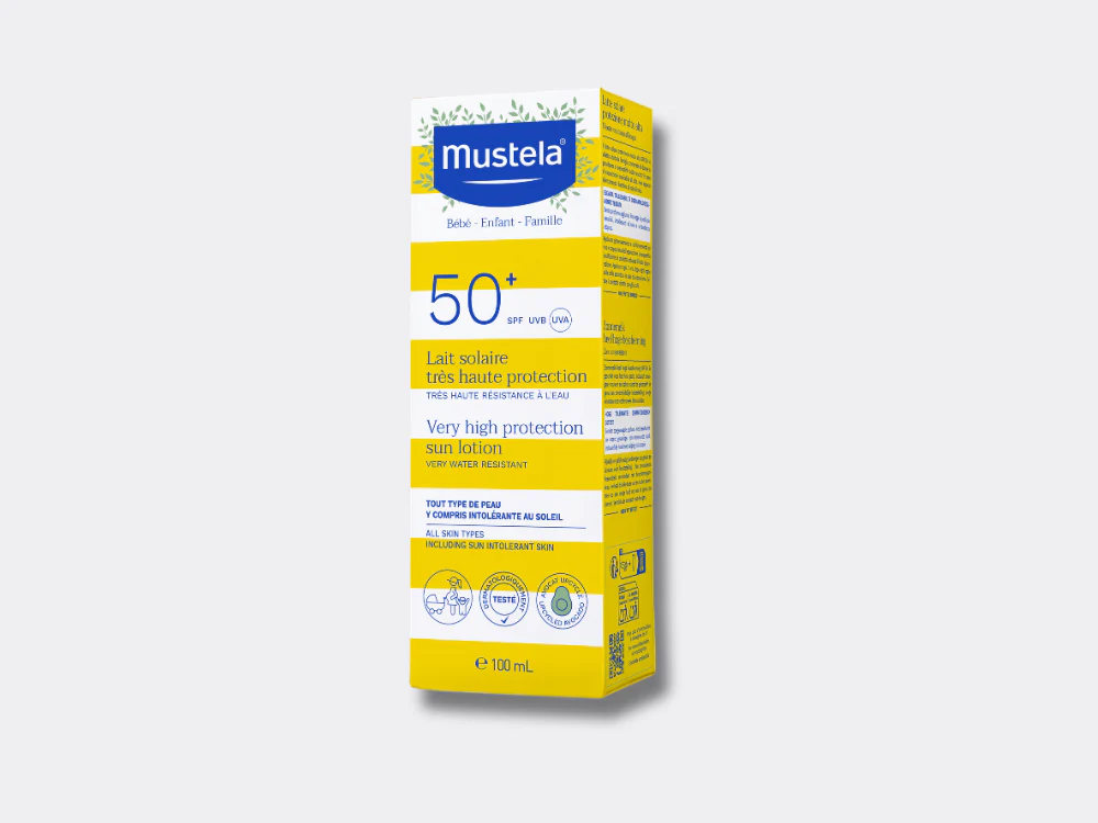 Mustela Lait Solaire Très Haute Protection SPF 50+ 100ml