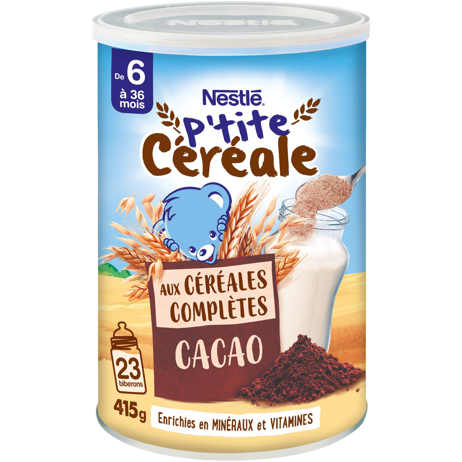Nestlé Céréales bébé dès 6 mois Céréales complètes Cacao