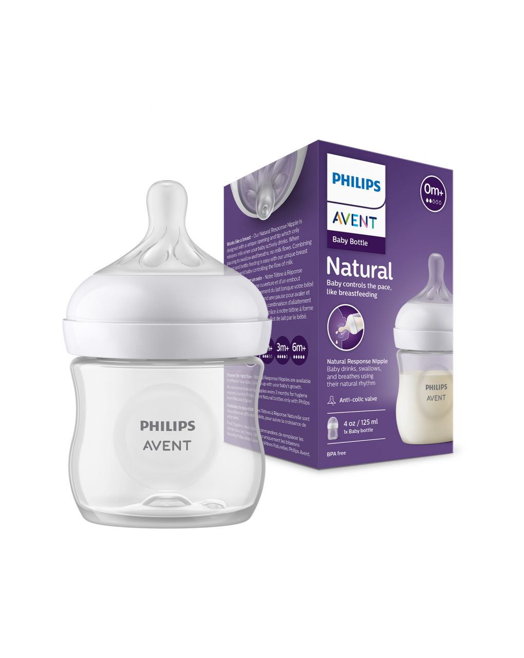 Philips Avent Biberon Natural Response 125ml Débit 2