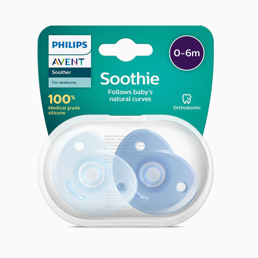 Philips Avent Sucettes Soothie 0-6M Bleu